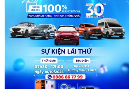 Sự kiện lái thử xe tại Daklak Ford Ngày 18/10/2025