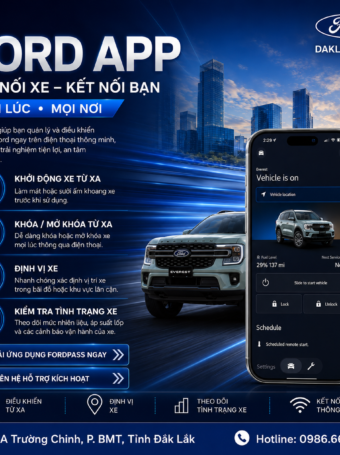 FORD APP – ĐIỀU KHIỂN XE THÔNG MINH NGAY TRÊN ĐIỆN THOẠI