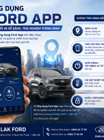 ỨNG DỤNG FORD APP – KẾT NỐI XE DỄ DÀNG, TRẢI NGHIỆM THÔNG MINH